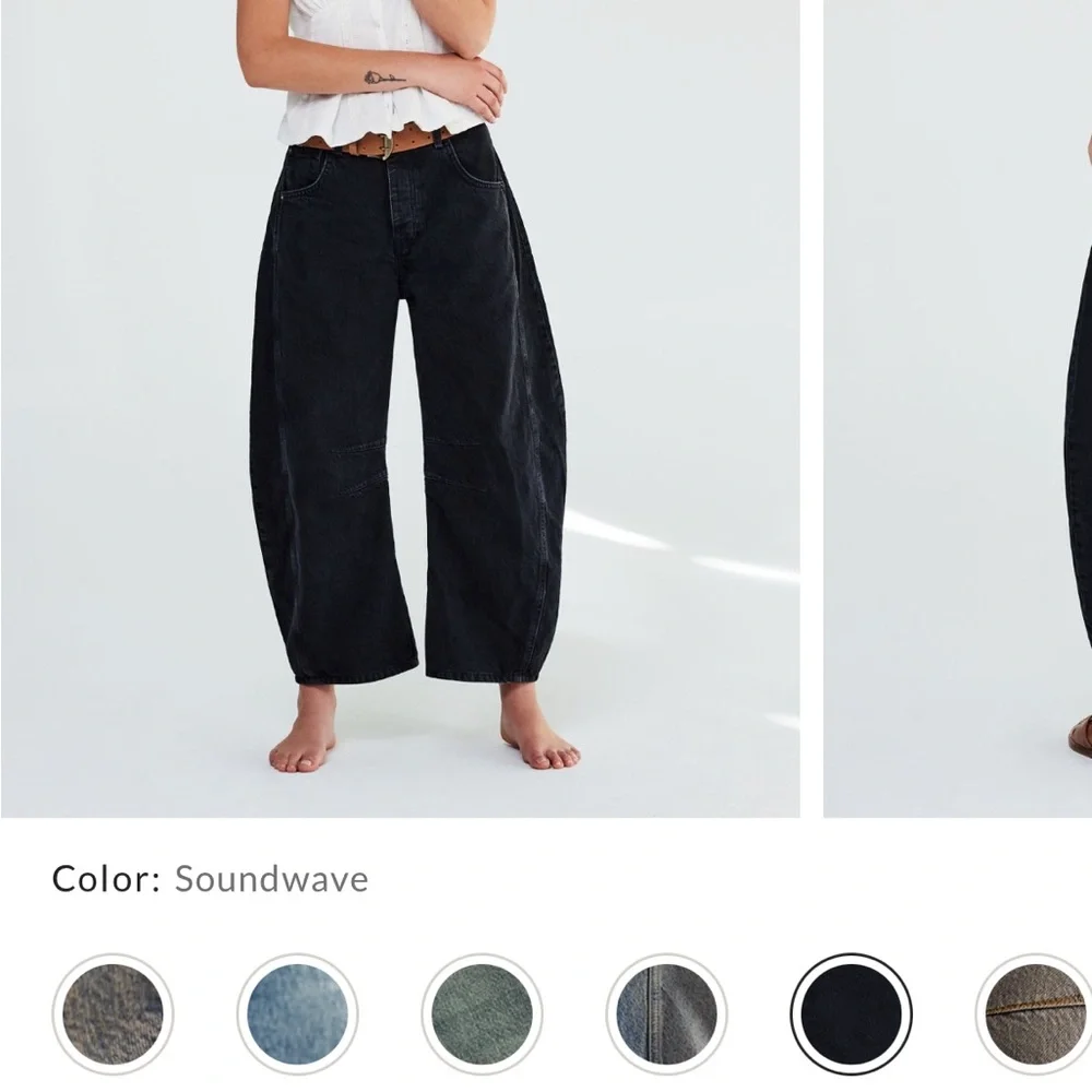 Free People We The Free Good Luck Mid-Rise
Barrel Jeans - Size 29 Regular - Picture 5 of 6